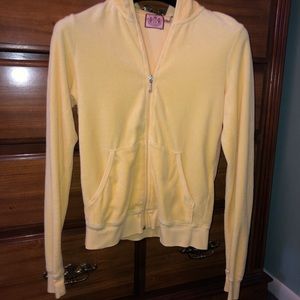 Juicy Couture Yellow Velour track suit jacket